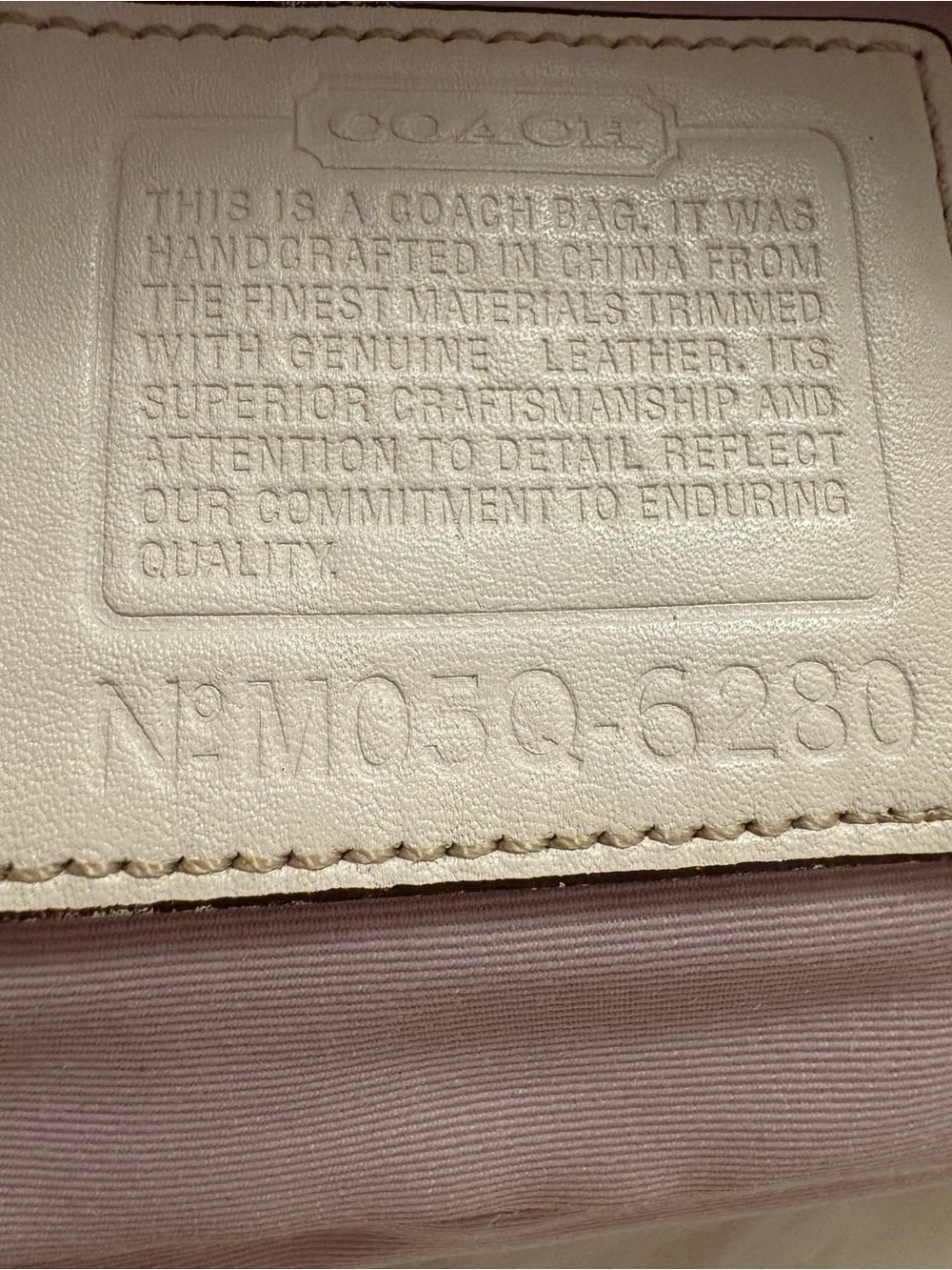 RARE COACH Y2K LILAC SOHO HAMPTON DEMI BAGUETTE M050-6280 - Picture 4 of 11